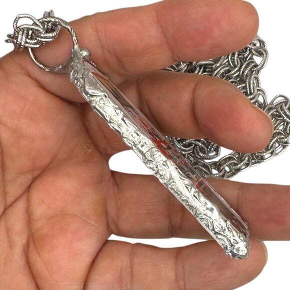 Vintage Himark Nutcracker Pendant Necklace Caged  with Artisan Silver Metalwork - Picture 9 of 16